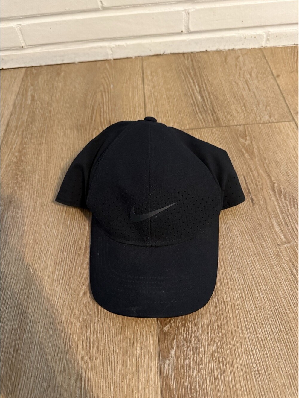Nike Adult Mens Black Adjustble Running Athletic Hat Snapback Adjustable